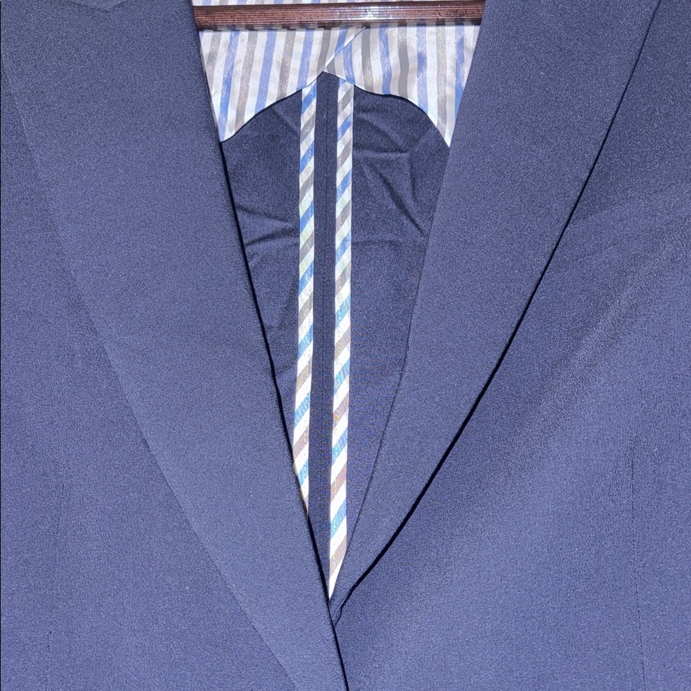 Veronica Beard Navy Blue Single-Button Blazer Siz… - image 3